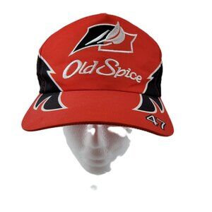 Talladega Nights Hat Cap Mens Strap Back Red Cal Naughton Jr Movie #47 Old Spice